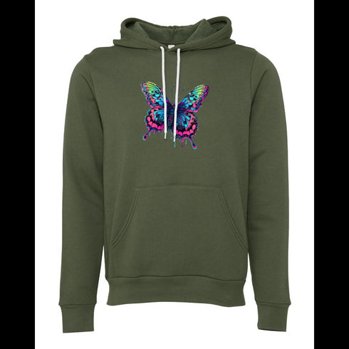 Colorful butterflies Bella canvas hoodie 3719